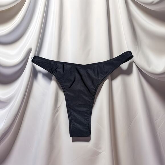 New Small High Cut‎ Black Cheeky Bikini Swim Bottoms Booty Brazillian - Picture 1 of 2